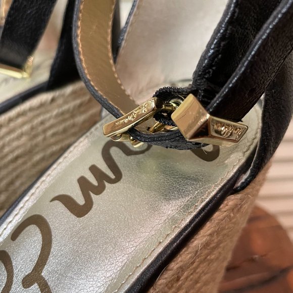 SAM EDELMAN Women's Leather/Suede Brenda Wedge Size 7 1/2 - Picture 7 of 9